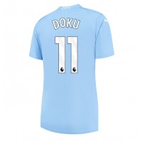 Dres Manchester City Jeremy Doku #11 Domaci za Žensko 2023-24 Kratak Rukav